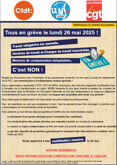 Greve 26 mai 2025