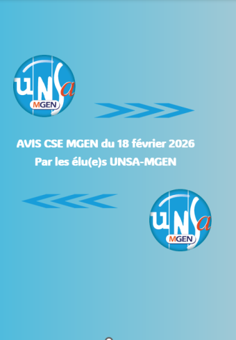 déclaration UNSA CSE MGEN du 18 février 2026
