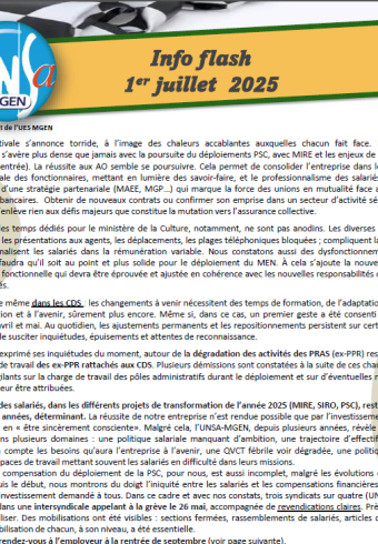 MGEN 46 –  flash 1er juillet  2025